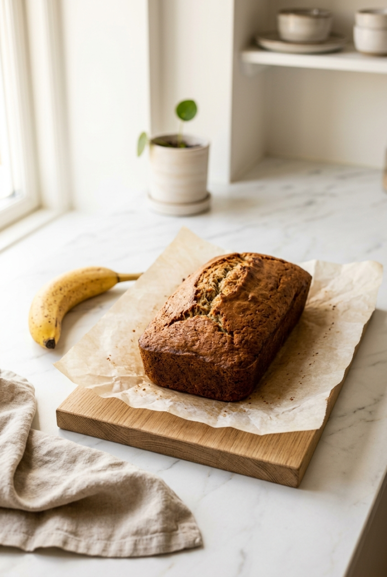 Almond Flour Banana Bread — Soft, Golden & Naturally Sweet