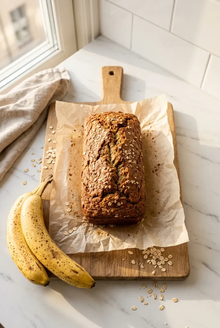 Oat Flour Banana Bread — Soft, Wholesome & Naturally Sweet